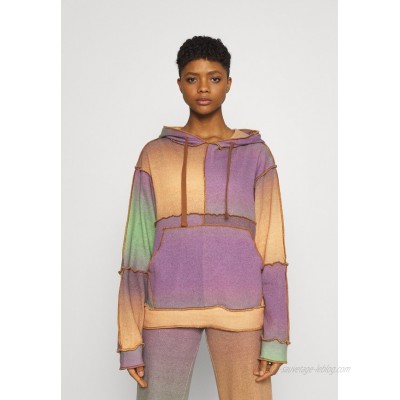 Jaded London PATCHWORK HOODIE OMBRE MIX Jumper multi/multicoloured 
