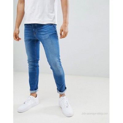 River Island skinny jeans in mid wash blue  