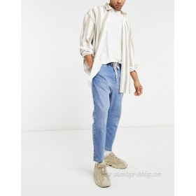 Pull&Bear loose fit jeans in light blue wash  