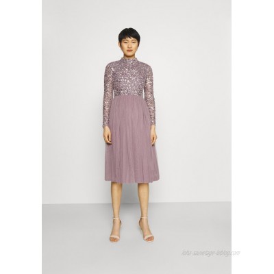 Maya Deluxe DELICATE SEQUIN MIDI DRESS Cocktail dress / Party dress moody lilac/lilac 