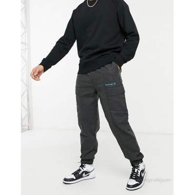  Daysocial tapered cargo pants in brushed fabric  