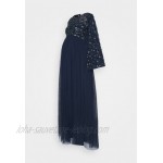 Maya Deluxe Maternity FLORAL EMBELLISHED BELL SLEEVE MAXI Occasion wear navy/dark blue